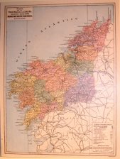 Mapa de la Provincia de la Coruña